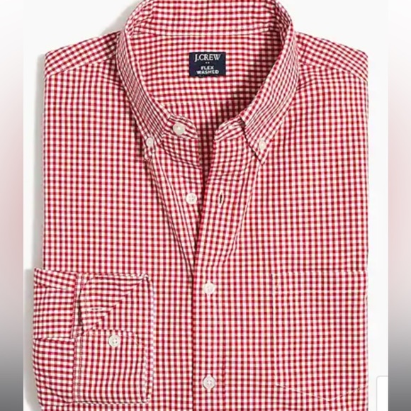 Mens J.Crew Slim 100% cotton non iron button down shirt - Picture 3 of 16